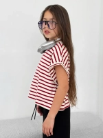 Футболка для девочки на лето в полоску