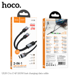 Кабель hoco U139 Type-C - Lightning/Type-C 100W