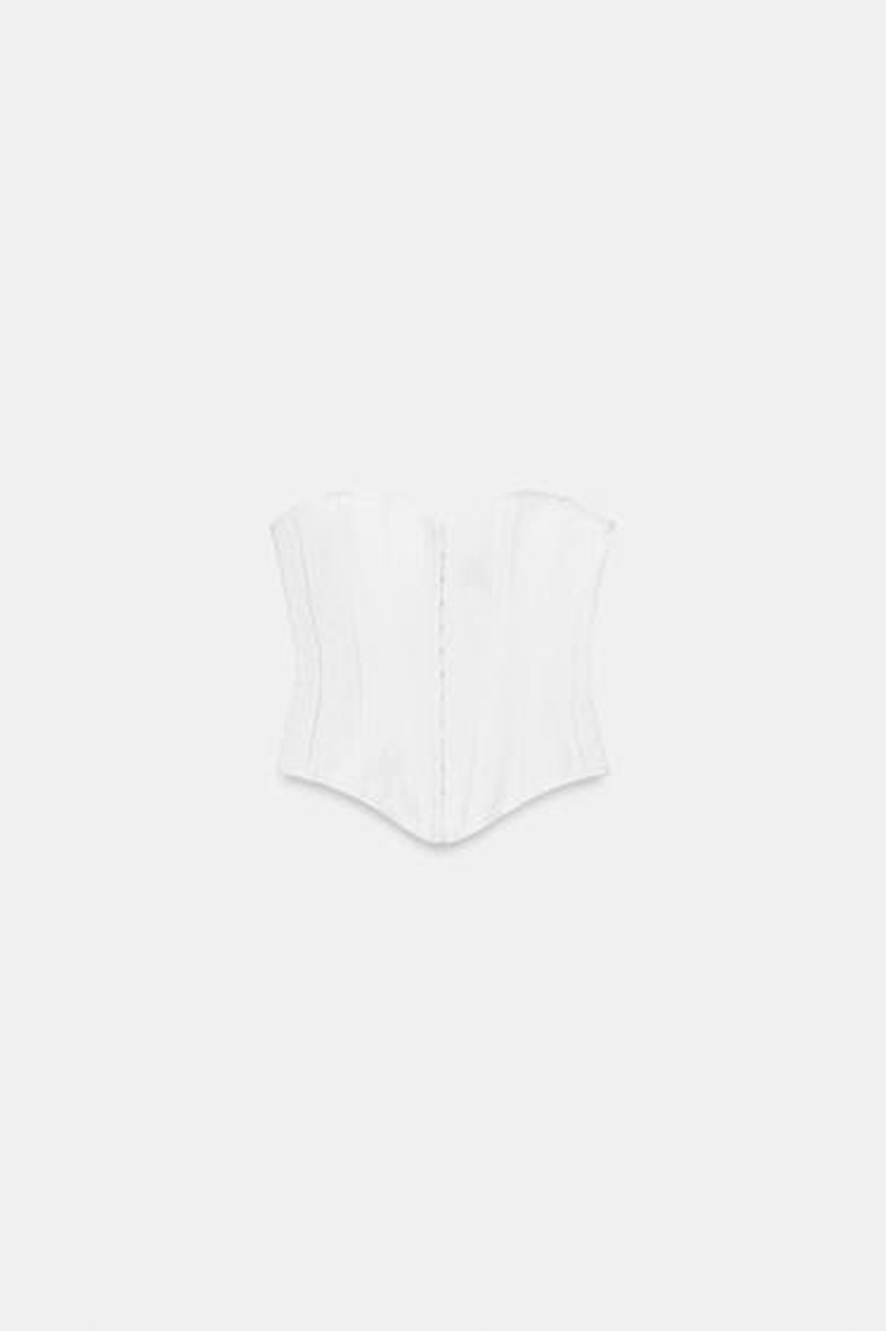 ZARA ТОП В БЕЛЬЕВОМ СТИЛЕ, БЕЛЫЙ