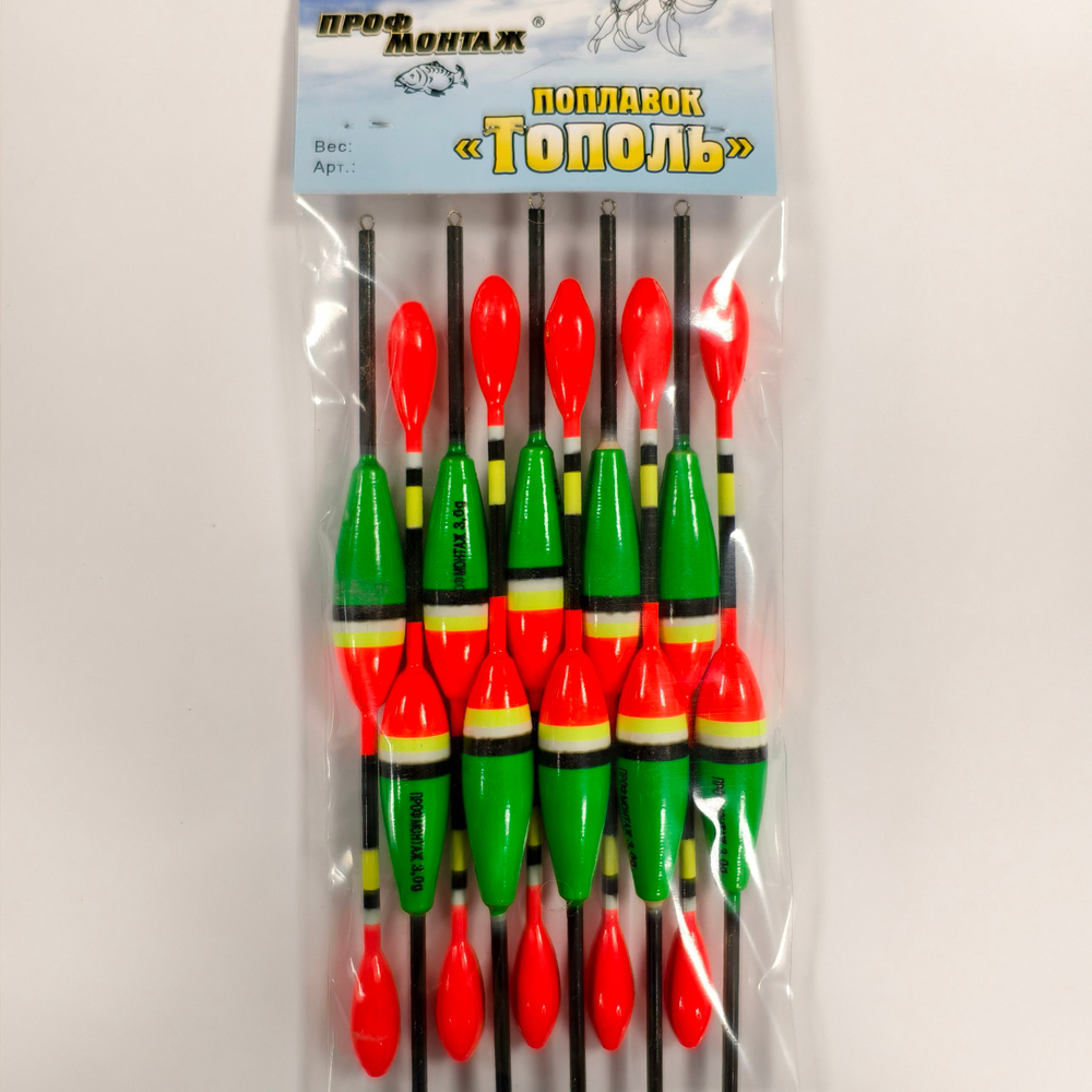 Набор поплавков ТОПОЛЬ 3g №305