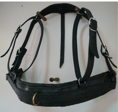 Шорка кожаная (цвет черный)