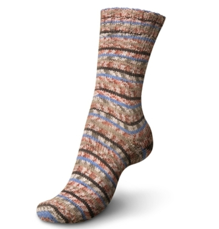 Пряжа Regia Cotton Color (02410/Париж), 72% хлопок, 18% полиамид, 10% полиэстер, 100г/420м