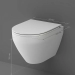 Унитаз подвесной AM.PM Spirit V2.0 C701700MWSC белый матовый, безободковый