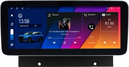 Магнитола Haval Jolion 2021-2023 - Canbox H-Line 0063 монитор 12.3" QLED в стиле MERCEDES на Android 10, ТОП-процессор, CarPlay, 4G SIM-слот