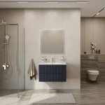 Тумба с раковиной Cezares DUET-N 80 DUET-N-800-2C-SO-GR-P+CZR-8095-80 Grafito
