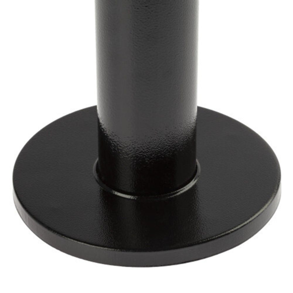 Накладка на опору металлическую ЭРА черная круглая | Садово-парковые светильники