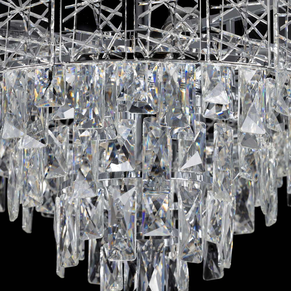 Citilux SAGRADA CL317251 Люстра хрустальная подвесная Хром