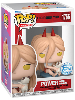 Фигурка Funko POP! Animation Chainsaw Man Power Meowy w/(FL) Сhase (Exc) (1766) 84413