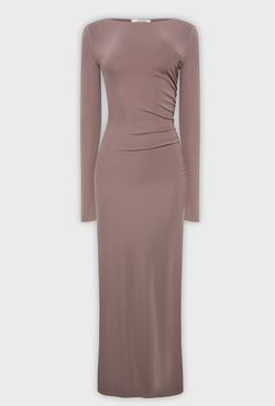 Макси-платье с драпировкой