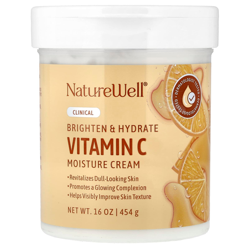 Naturewell, увлажняющий крем с витамином С, 454 г (16 унций)