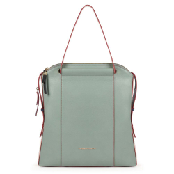 Сумка женская Piquadro Circle BD5389W92/VEBLU мятный/синий натур.кожа