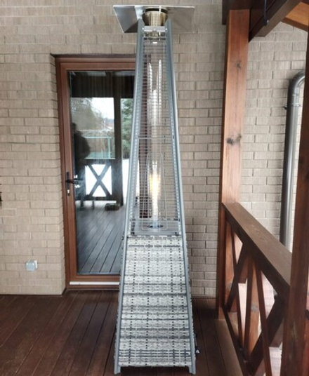 Уличный газовый обогреватель 13I Rotang Gray + Чехол