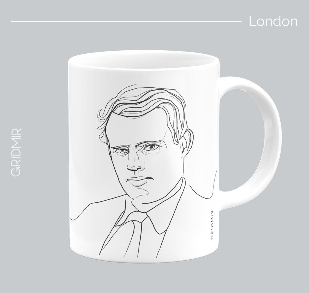 Кружка с принтом минимализм "Лондон"