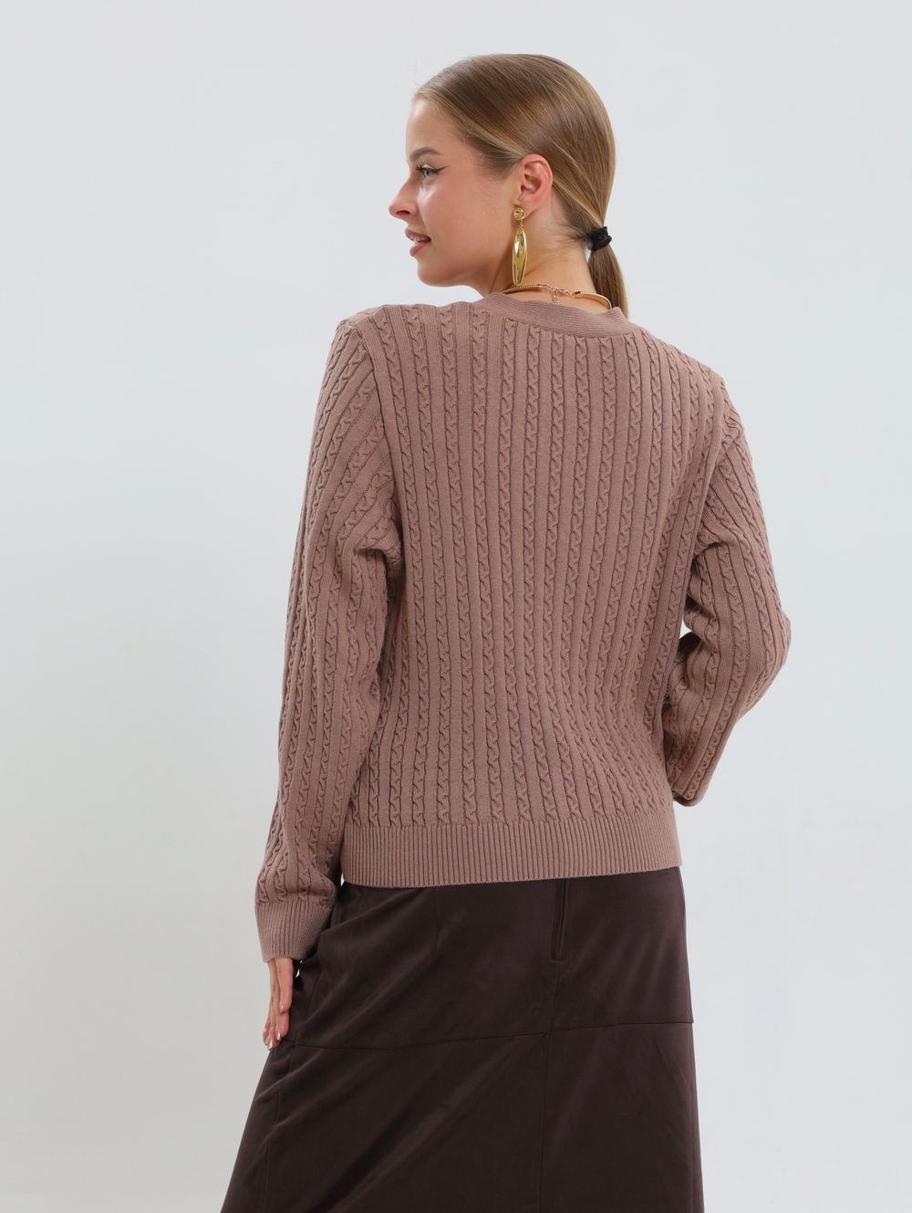 Кардиган «Мелкие косички»