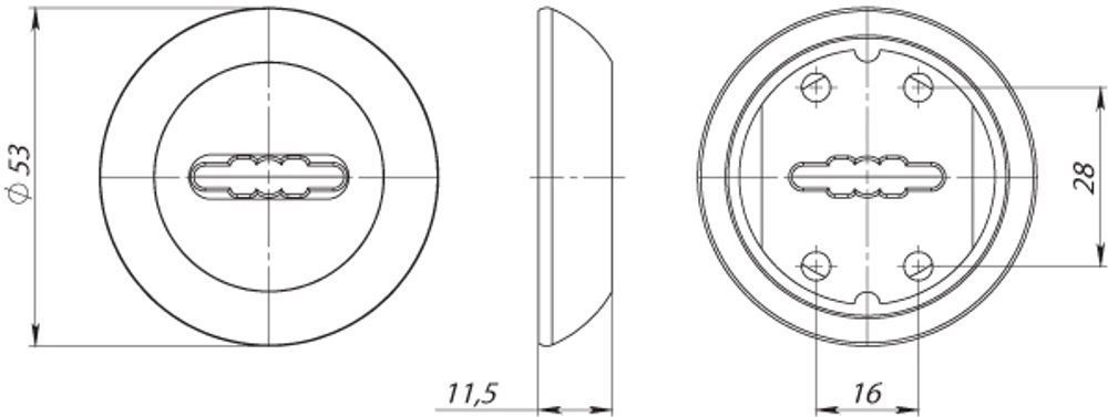 Накладка под сувальдный ключ SC RM AB/GP-7 (1 шт.)