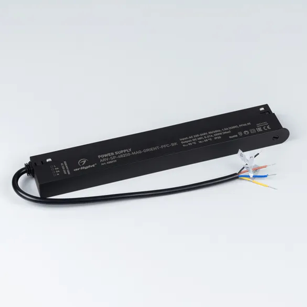 Блок питания ARV-SP-48250-MAG-ORIENT-PFC-BK (48V, 5.21A, 250W) (Arlight, IP20 Пластик, 5 лет) 035779