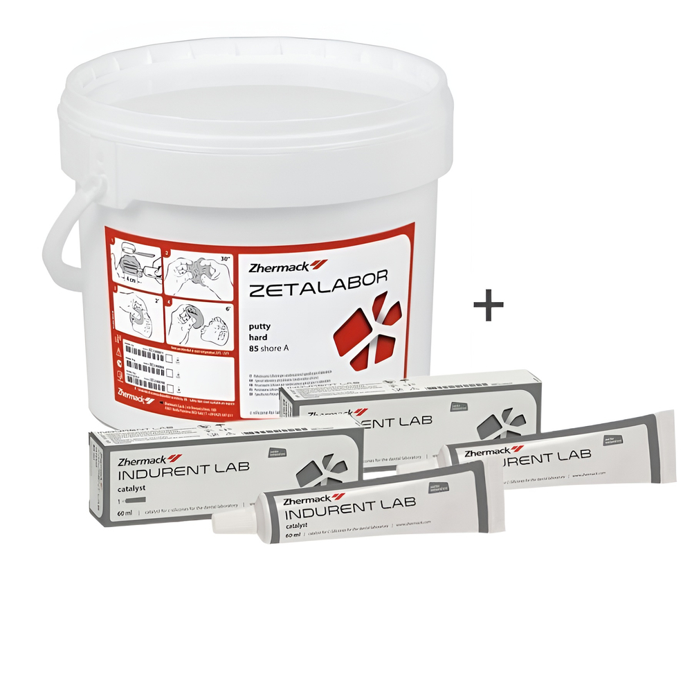 Zetalabor (5кг.) + Indurent Gel (2x60мл.) (по шору 80) Зеталабор, зуботехнический c-силикон, C400798