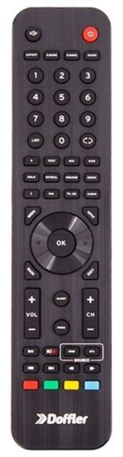 Пульт оригинальный Doffler 32CH52-T2, 32CH53-T2 для телевизора Doffler ,JVC и др. BL