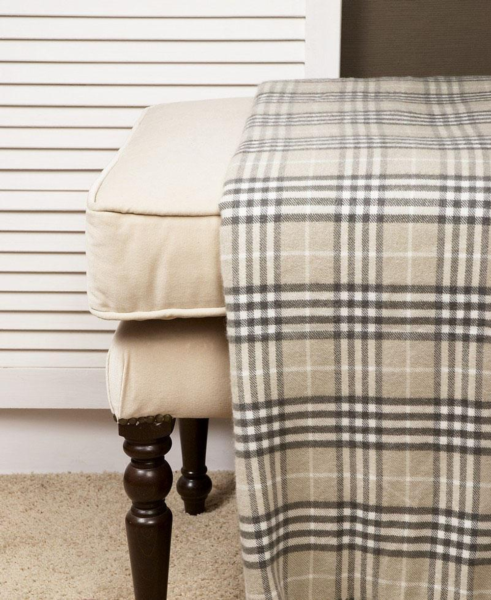 Элитный плед -покрывало Montanha серый от Luxberry