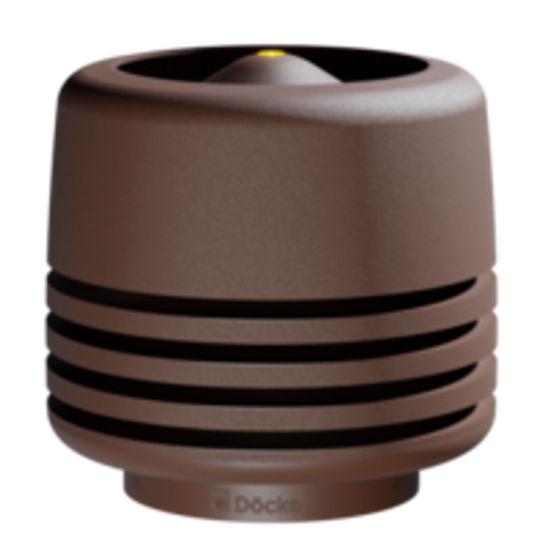 Docke PREMIUM/ Выход вентиляционный ИЗЛ-125/700/ Колпак/ Тёмно-коричневый