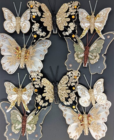 Набор бабочек на прищепке, р. 7,5/4,5 см