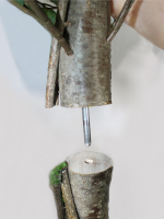 Искусственный Лимон 180см в высоком черном кашпо