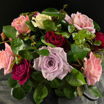 ❤️ Композиция ароматных роз — Ø ~ 25 см — в коробке — в день всех влюблённых у Феи