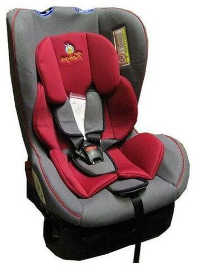 Детское автокресло Kenga группа: 0+/1 (0-4 лет) (Серый/красный)