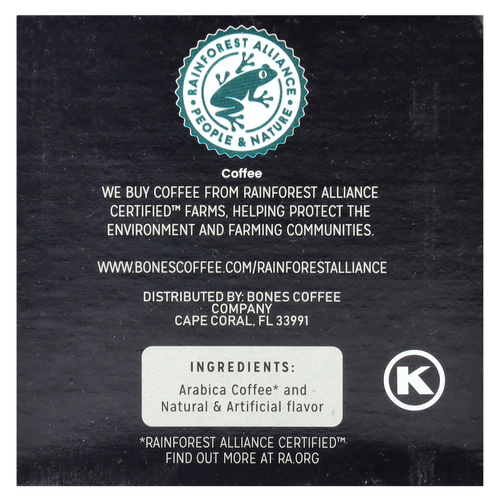 Bones Coffee Company, Salty Siren, кофейные чашки, мокко с морской соленой карамелью, 12 чашек по 10 г (0,35 унции)