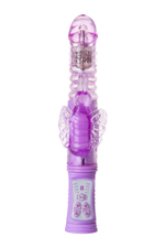 Вибратор с клиторальным стимулятором A-Toys by TOYF Serk High-Tech fantasy, TPE, фиолетовый, 24,5 см