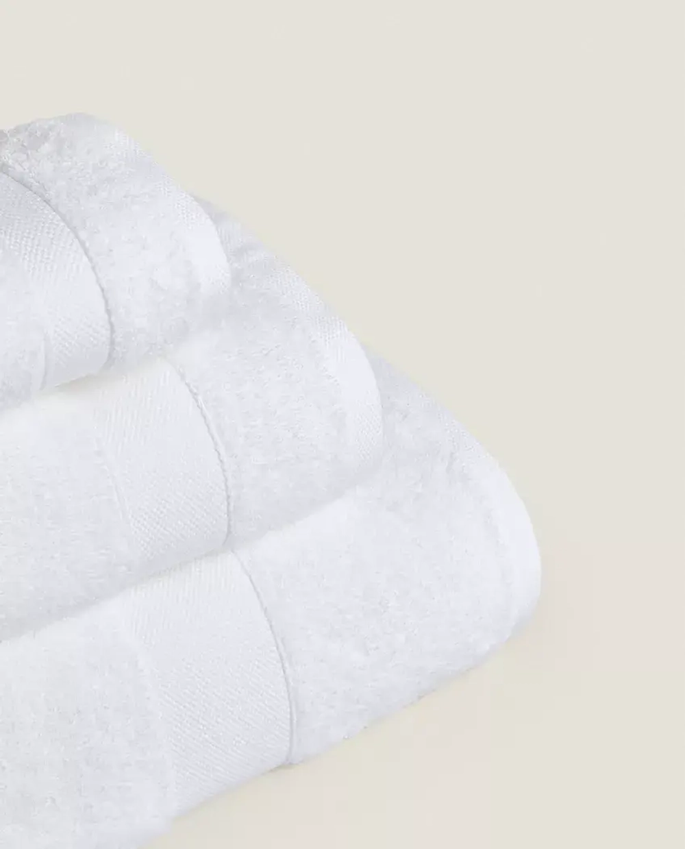 ZARA HOME ПОЛОТЕНЦЕ ИЗ ХЛОПКА ВЫСШЕГО КАЧЕСТВА, БЕЛЫЙ
