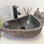 Раковина из речного камня RS-63684 (46*35*15) 0122