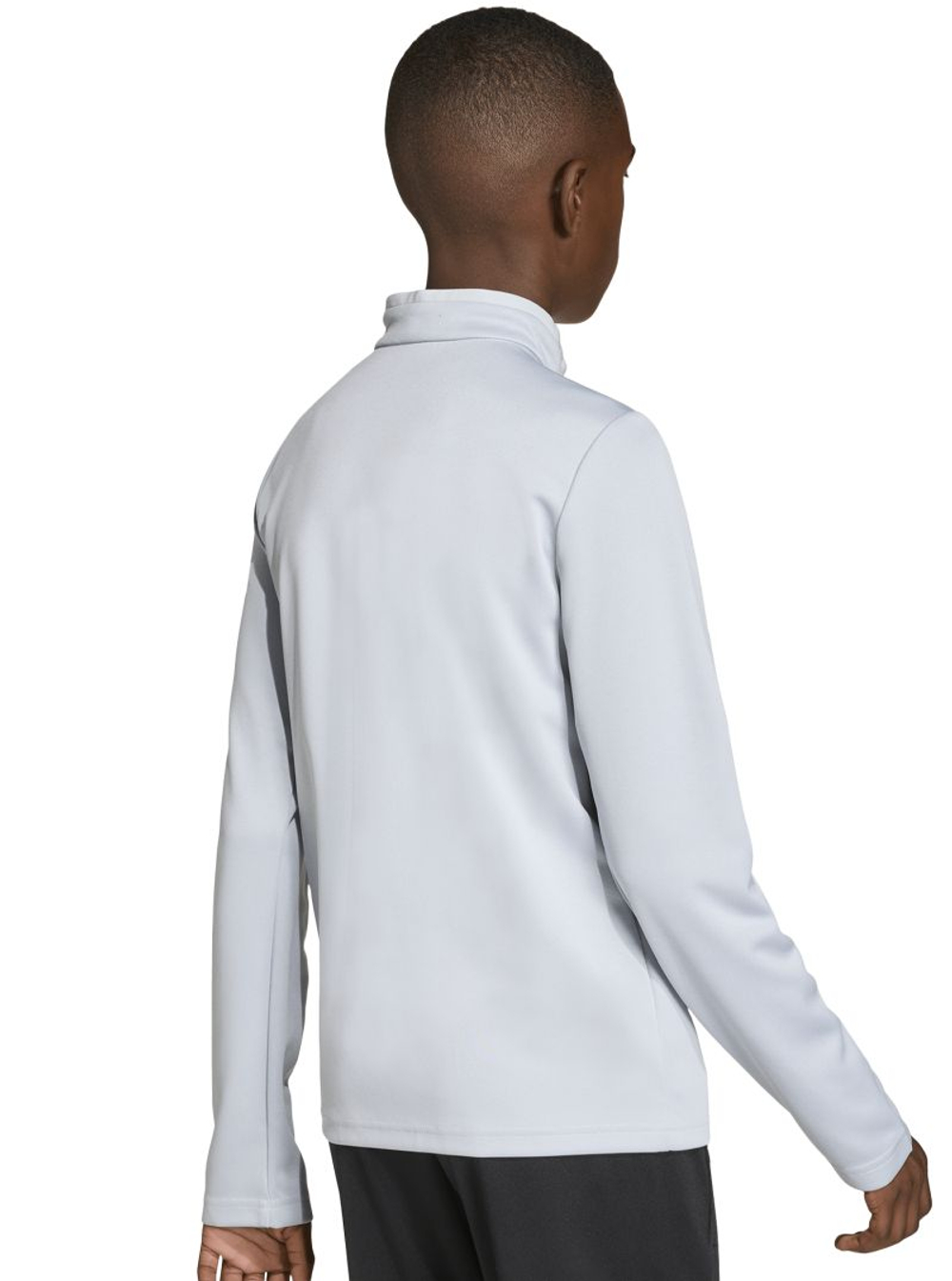 Кофта для мальчика теннисная Adidas Kids Entrada 26 Training - team light grey/white