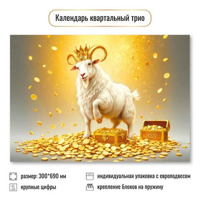 Календарь трио 2027 "Символ года" 10004 (Квадра)