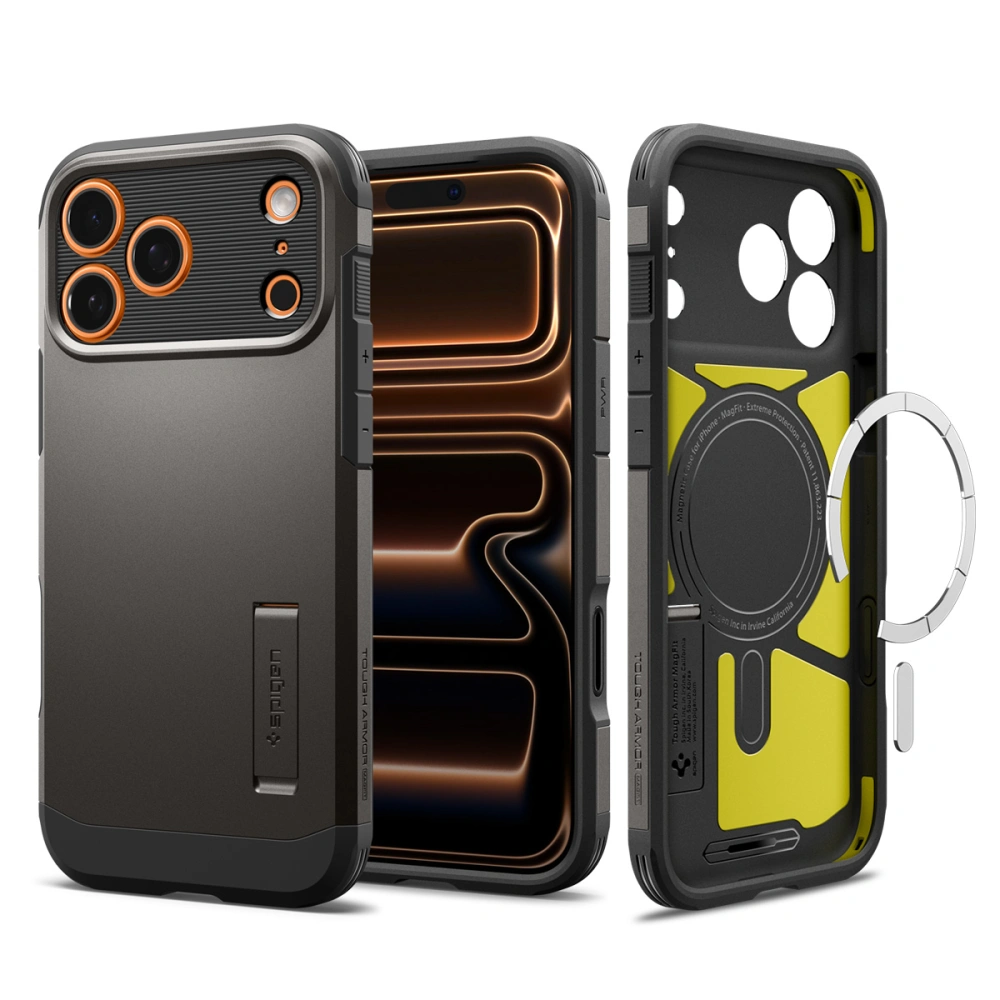 Чехол Spigen Tough Armor ”T” для iPhone 17 Pro стальной
