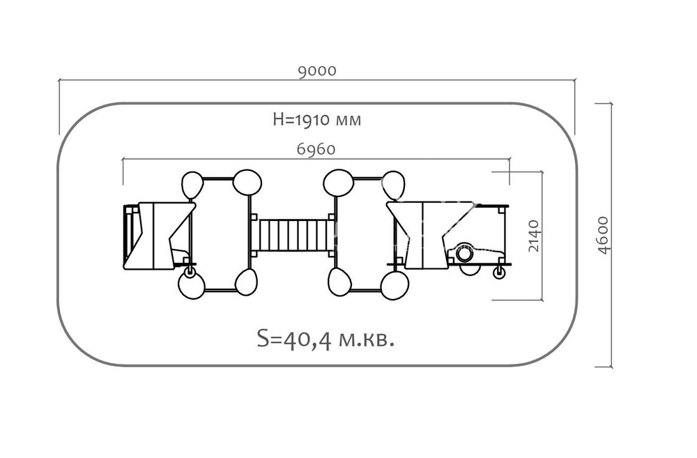 Детская горка Футбол