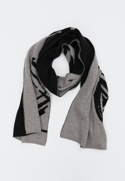 Шерстяной шарф SHANYRAQ BLACK GREY