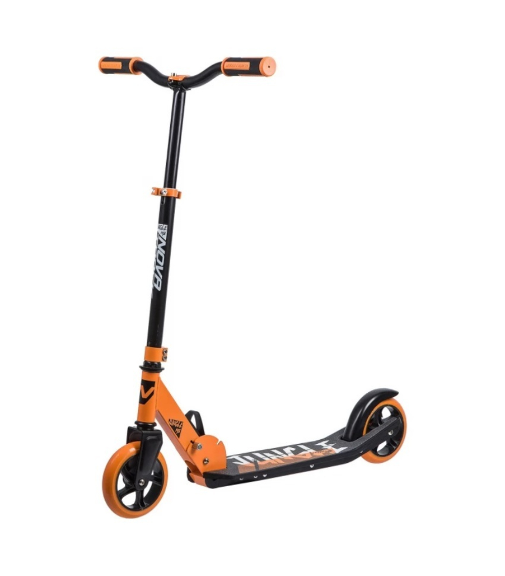 Самокат детский Novatrack Jungle, 145 мм, оранжевый