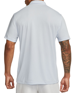 Мужское теннисное поло Nike Court Dri-Fit Solid Polo - football grey/white