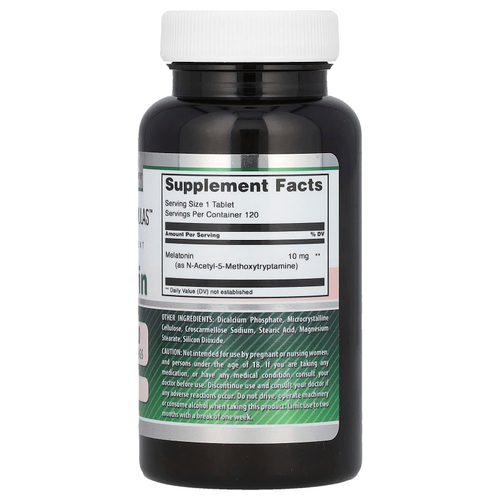 Amazing Nutrition, Мелатонин, 10 мг, 120 таблеток