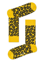Носки унисекс Twisted Smile Sock со смайликами (Размер: 29) (Цвет: желтый)