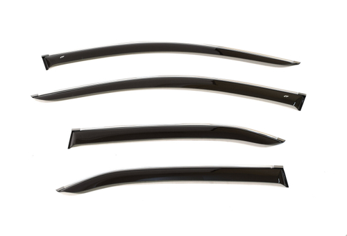 Дефлекторы боковых окон Cobra Tuning на Toyota Camry седан 2006-2009, 2009 хромированный молдинг арт.T20706CR