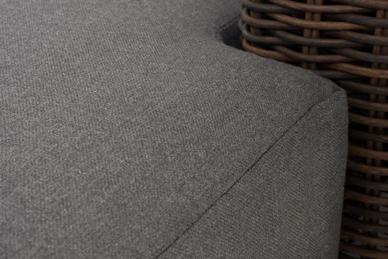 "Капри" кушетка из искусственного ротанга, цвет коричневый