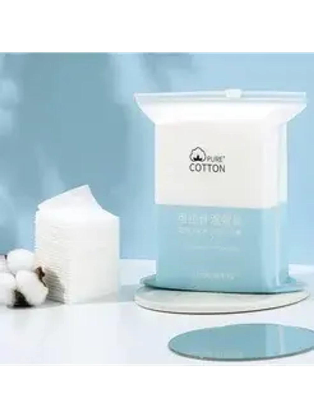 Make.iN Очищающие салфетки для кожи лица Мейк.иН - Cleansing Pure Cotton, 50 шт.