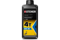Масло минеральное 4Т-30 для 4-тактных двигателей, 1 л STEHER 76011-1
