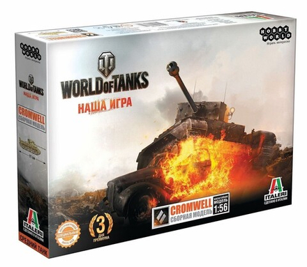 World of Tanks. Сборная модель танка CROMWELL в масштабе 1:56