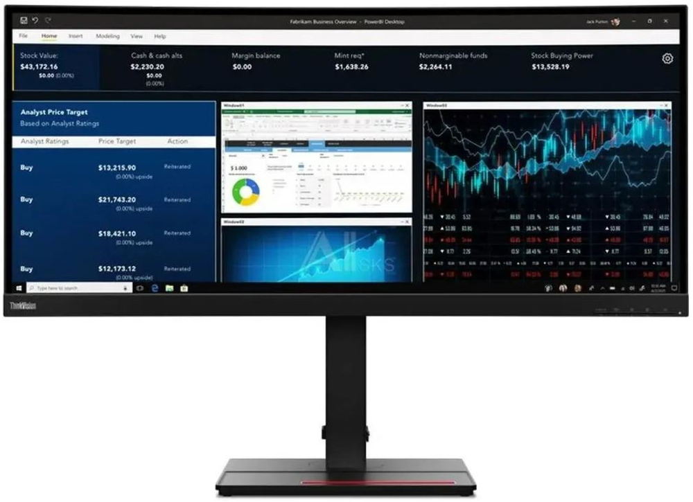Монитор 34" Lenovo ThinkVision P34w-20