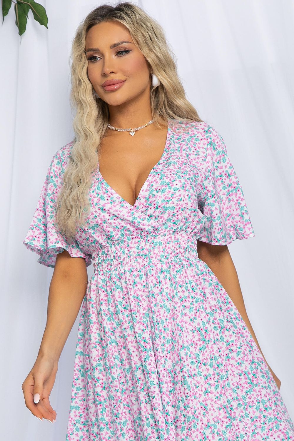 Платье Селена (розовые цветы) П13101-8М LT Collection (Акция)