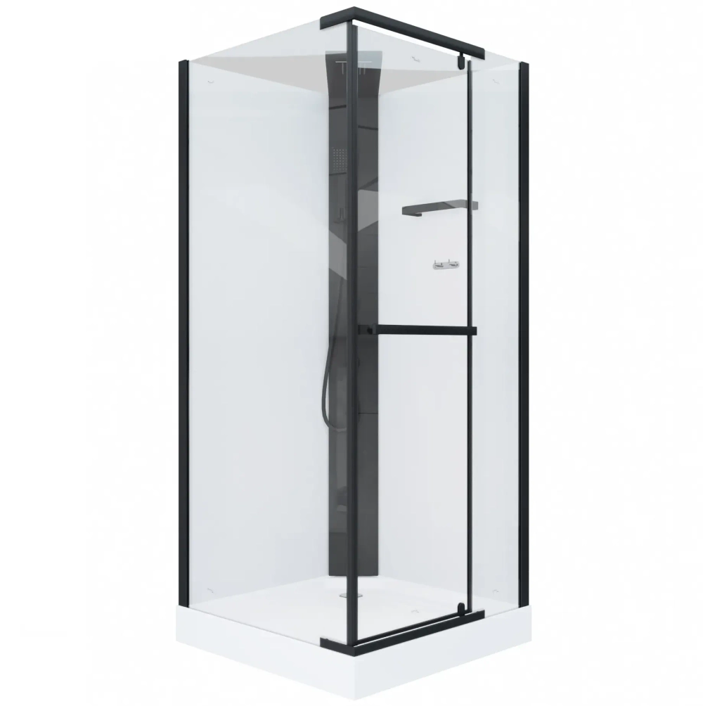 Душевая кабина Ceruttispa (ЧеруттиСпа) MiMi90B, с низким поддоном, 90x90x225