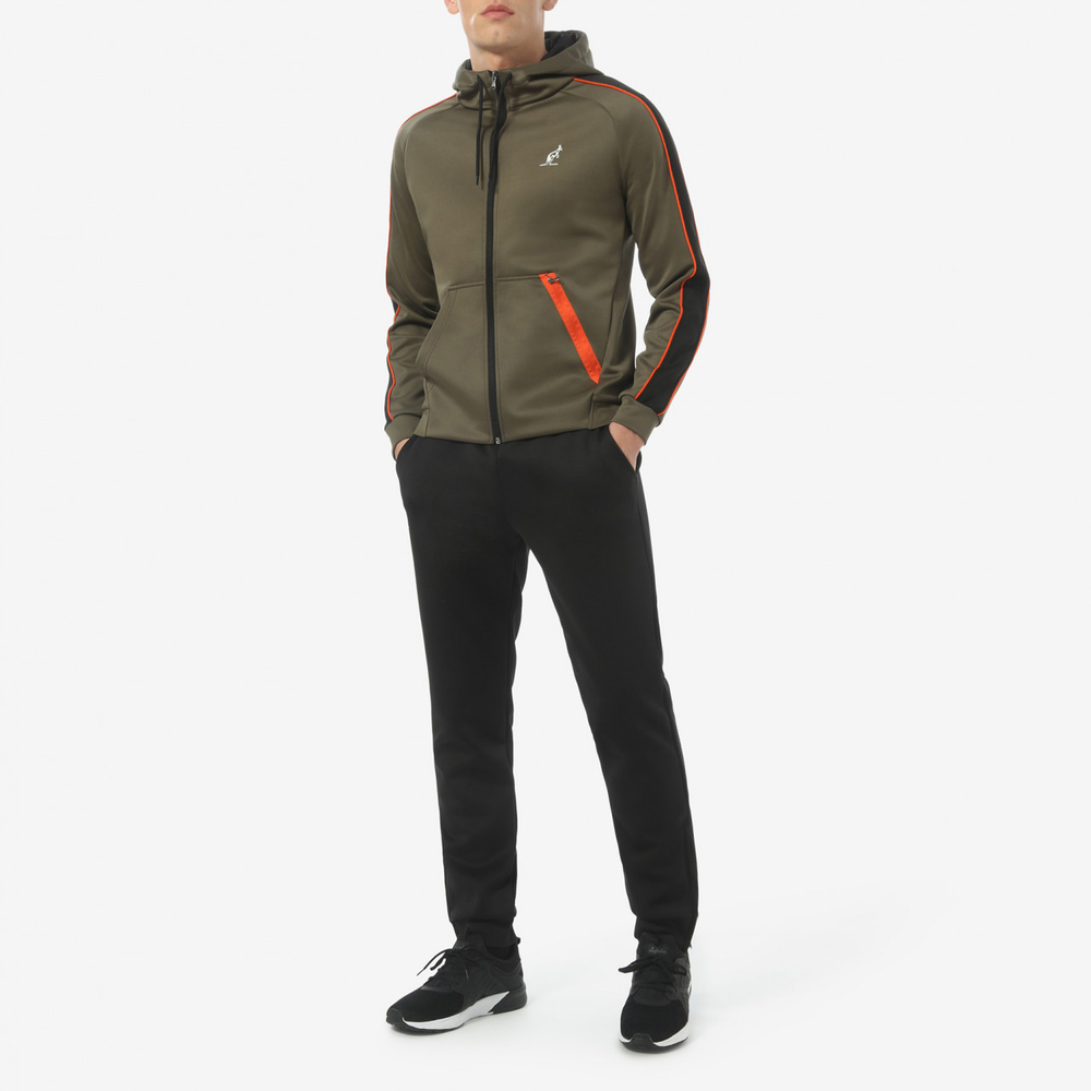 Мужская теннисная кофта Australian Volee Jacket with Hood M - зеленый